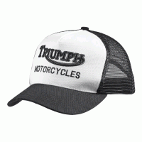 GORRA OIL TRUCKER LOGO RETRO BLANCO TRIUMPH-Triumph