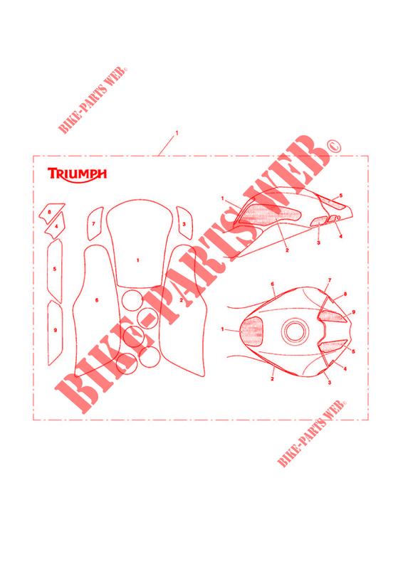 KIT DE PROTECCIÓN DE PINTURA TIPO 7 para Triumph SPEED TRIPLE R