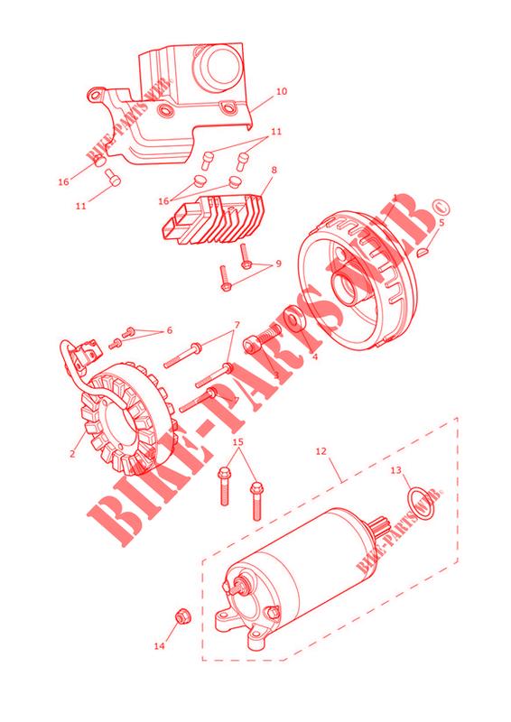 ALTERNADOR / MOTOR DE ARRANQUE para Triumph Thruxton R